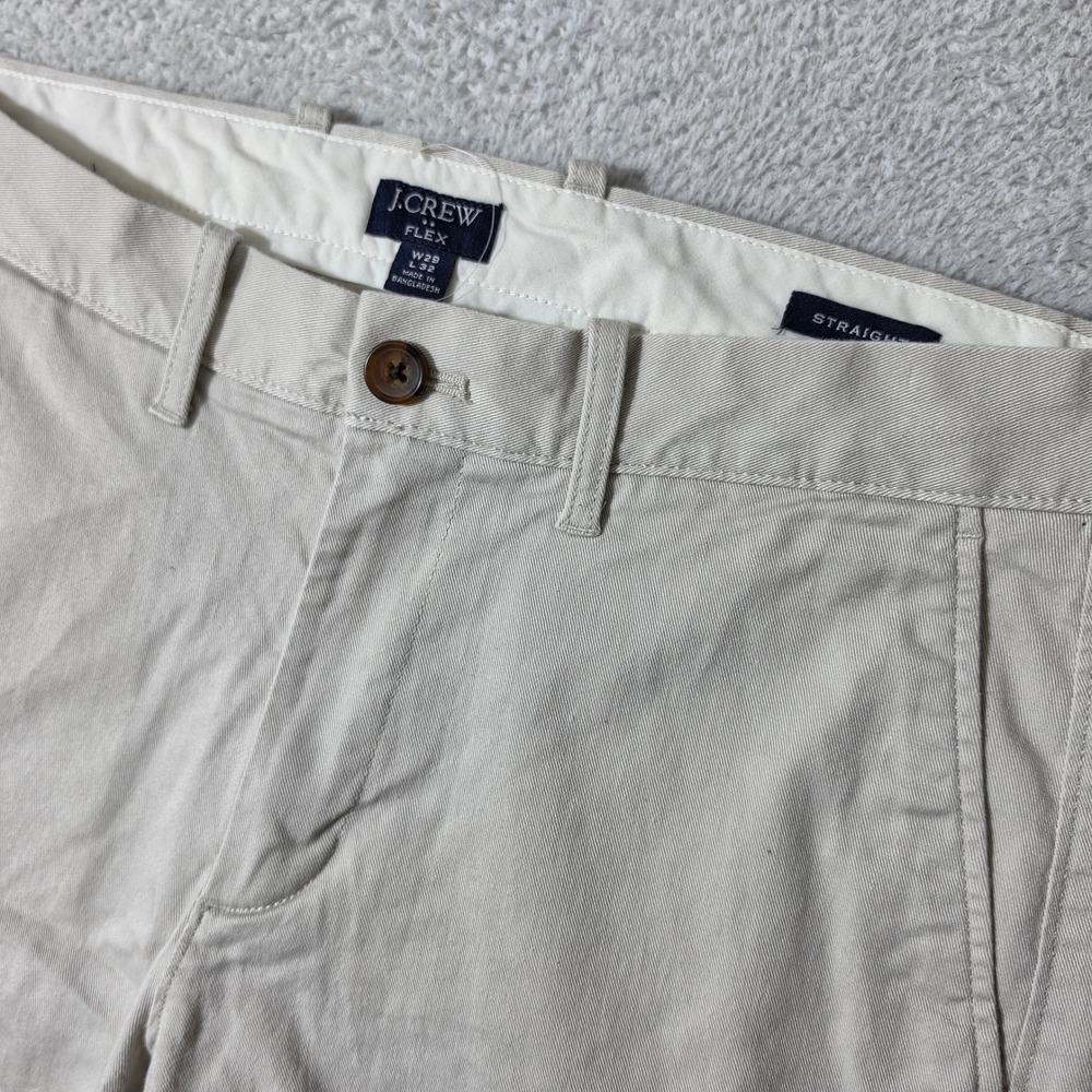 NEW! J.Crew Chinos Mens 29/32 Khaki Flex Straight Stretch Pants